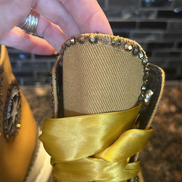 CONVERSE CHUCK 70 AT-CX HI HONEY CUSTOM BLING SIZE MEN 6 / WOMEN 7.5 - Picture 6 of 13